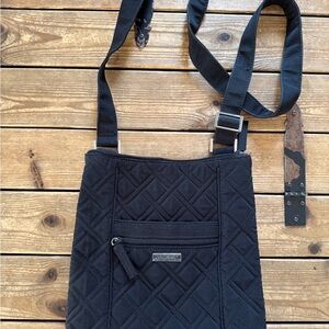 Vera Bradley Quilted Black Crossbody Shoulder Bag